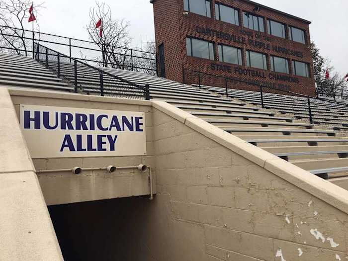 Weinman Stadium is the home to the Cartersville High Hurricanes. The school is constructing a $5.8 million new athletic complex next to the stadium, primarily for football.